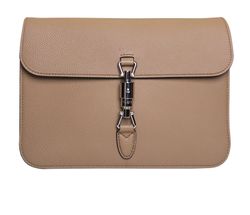 Small Jackie Shoulder Bag, leather, beige, 3*, 362971 520981